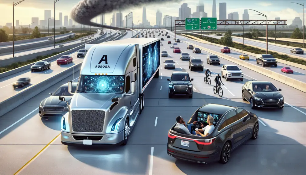 Illustration for Driverless Dreams: Aurora's Robo-Rigs Ready to Revolutionize Roads
