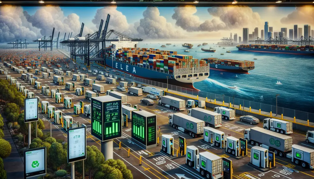 Illustration for Electric Dreams at Sea: Long Beach Container Terminal's Electric Revolution