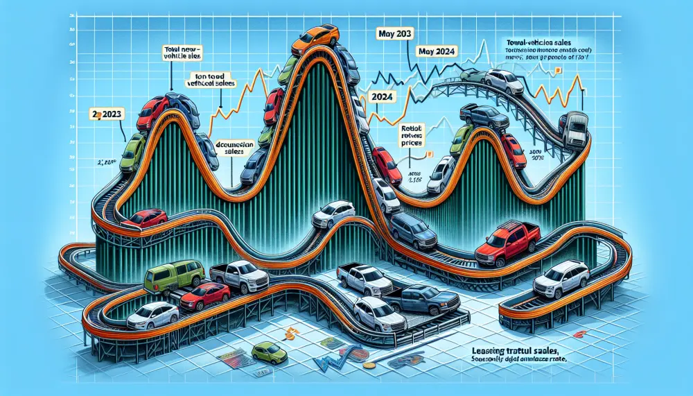 Illustration for U.S. Automotive Forecast: Buckle Up for a Roller Coaster Ride in May 2024